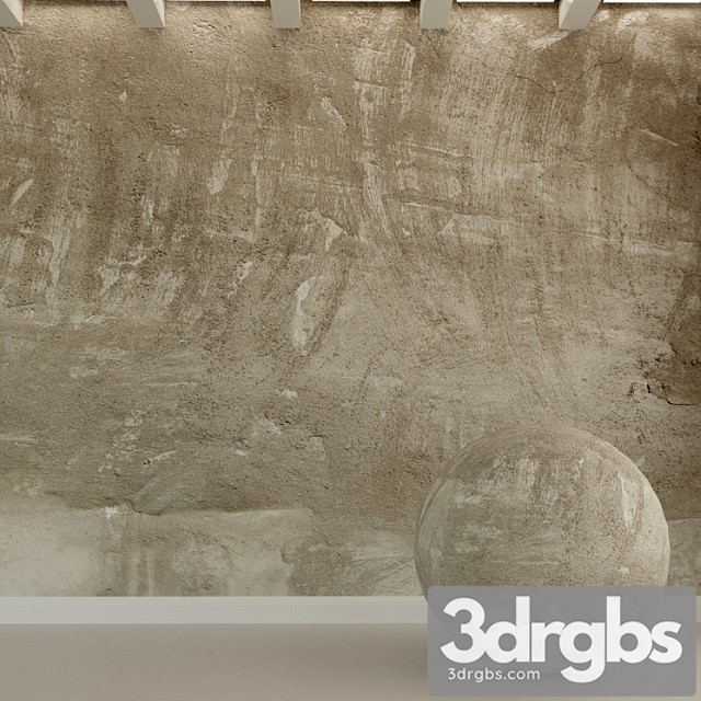 Concrete wall. old stucco. 45 3dsmax Download