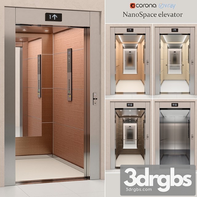 Elevator Kone Nano Space 3dsmax Download - thumbnail 1