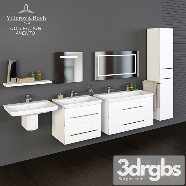 Villeroy Boch Collection Avento Washbasins 3dsmax Download - thumbnail 1