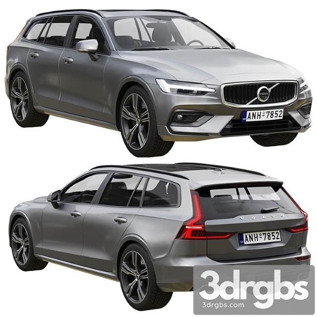 Volvo V60 3dsmax Download - thumbnail 1