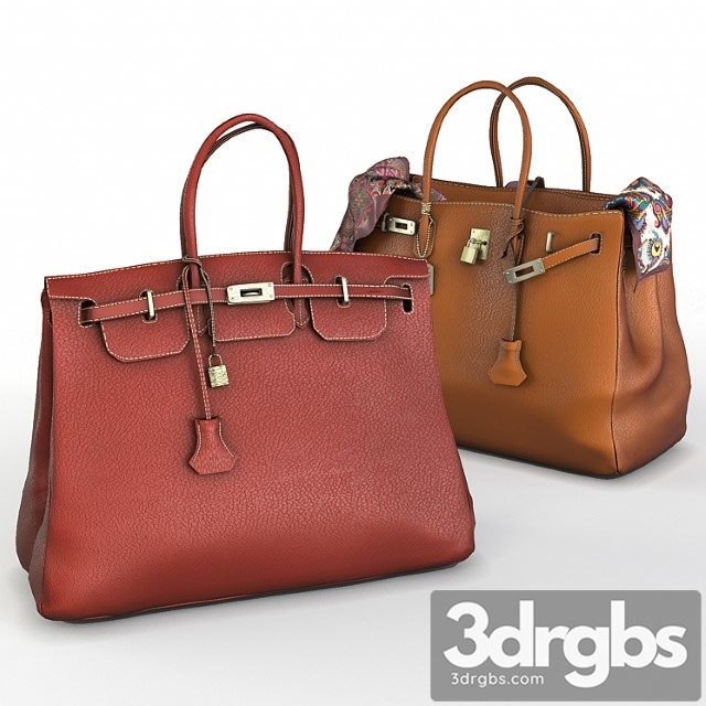 Hermes birkin handbags 3dsmax Download - thumbnail 1