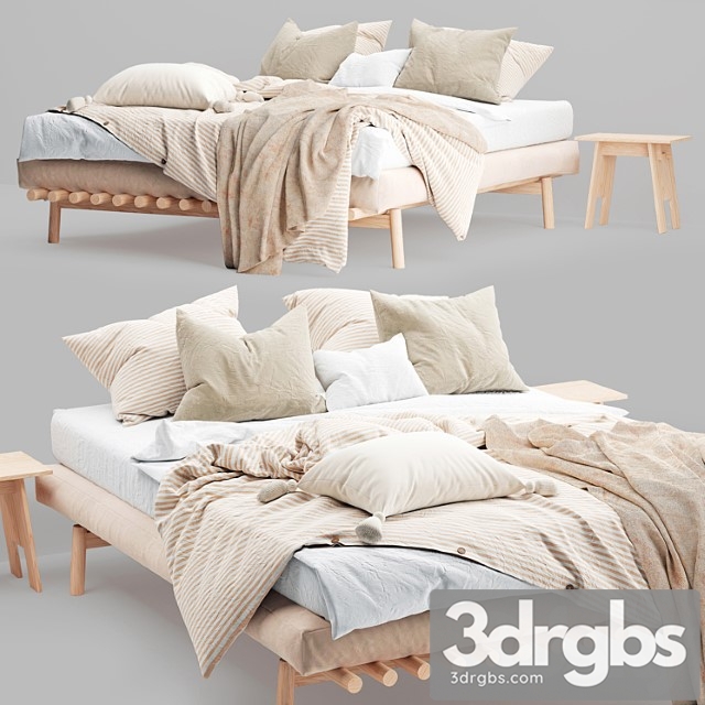 Magic linen bed 2 3dsmax Download - thumbnail 1