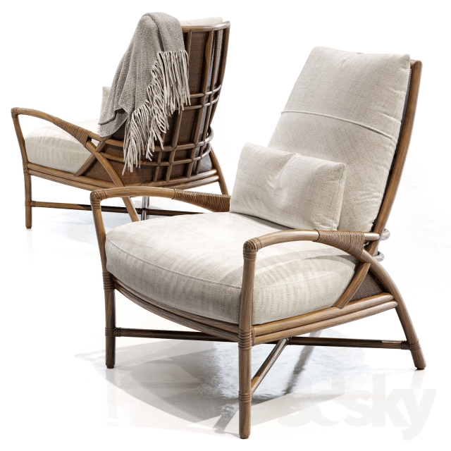 Mcguirefurniture PETAL LOUNGE CHAIR 3DS Max - thumbnail 3