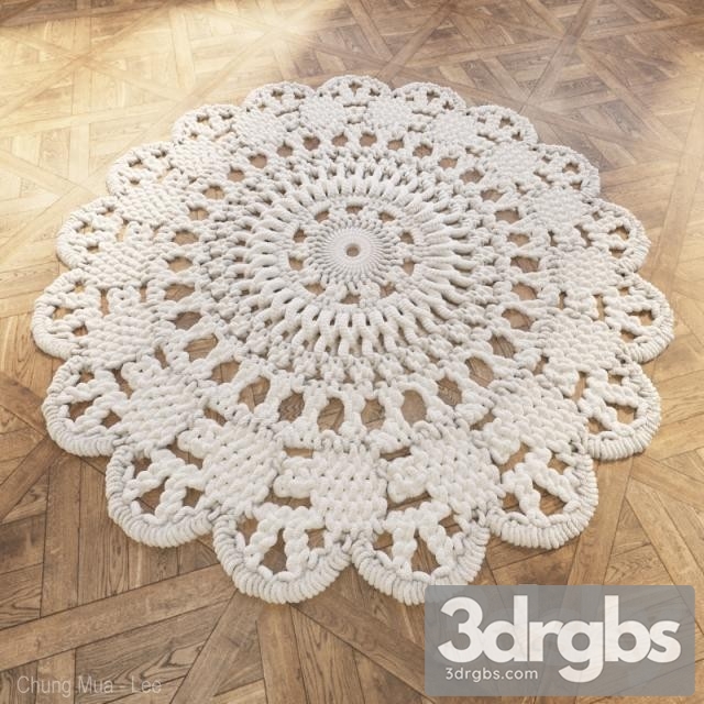 Carpets Crochet Rug 3dsmax Download - thumbnail 1