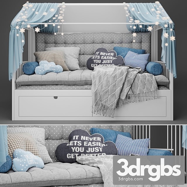 Childrens Bed House 3dsmax Download - thumbnail 1