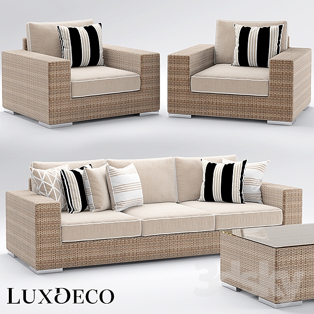 Garden furniture riviera outdoor collection 3DS Max - thumbnail 3