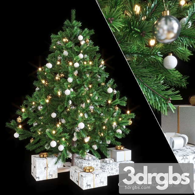 Spruce artificial new year 3dsmax Download - thumbnail 1