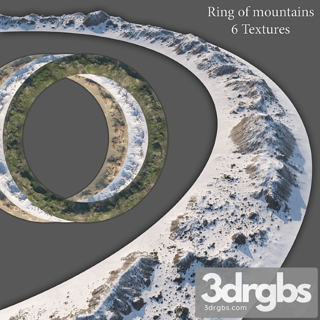 Ring of mountains + 6 textures 3dsmax Download - thumbnail 1