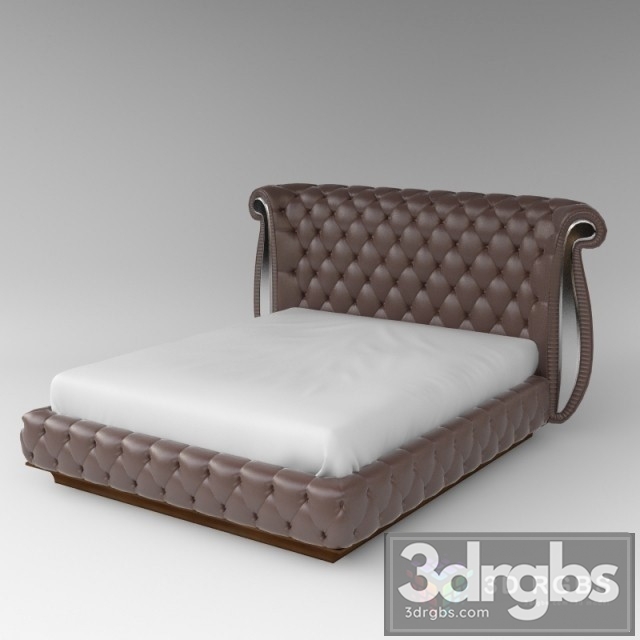 Moderm Leather Bed 3dsmax Download - thumbnail 1