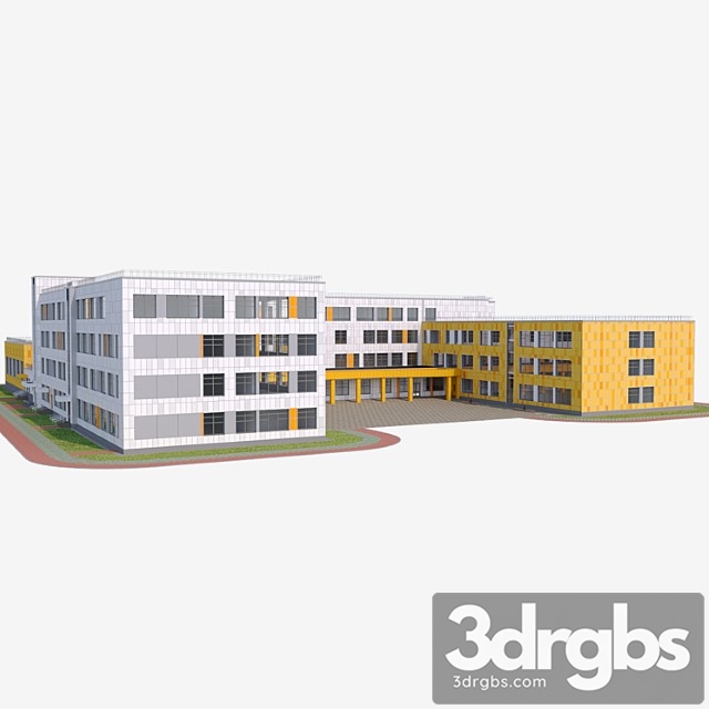 Building School 3dsmax Download - thumbnail 1