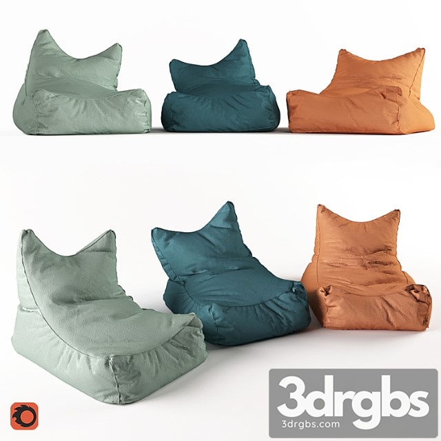 Armchair-bag for rest 2 3dsmax Download - thumbnail 1