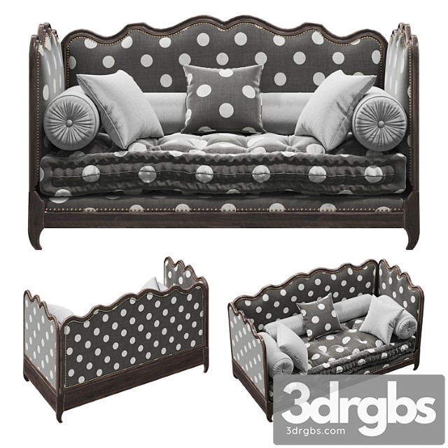 Sofa bed sevigne day bed by moissonnier 2 3dsmax Download - thumbnail 1
