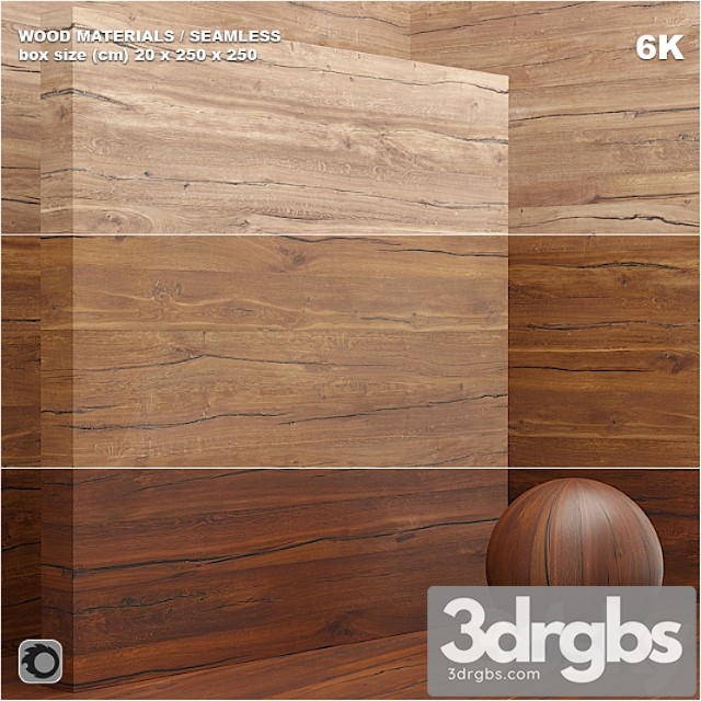 Wood slab (seamless) – set 27 3dsmax Download - thumbnail 1