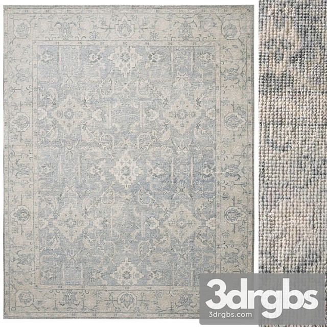 Allegra Hand Knotted Wool Rug 2 3dsmax Download - thumbnail 1