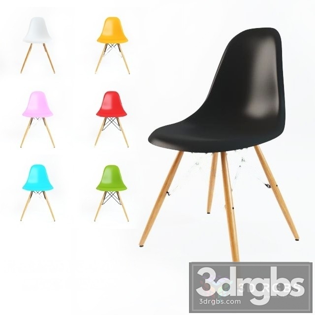 Eames Plastic Side Chair 3dsmax Download - thumbnail 1