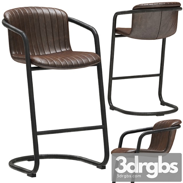 Loft designe bar stool 3522 2 3dsmax Download - thumbnail 1