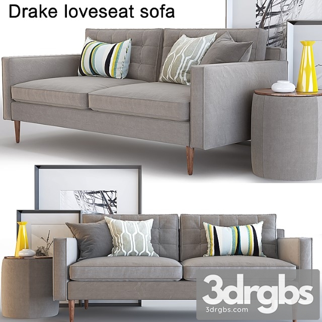 Drake Sofa 3 3dsmax Download - thumbnail 1