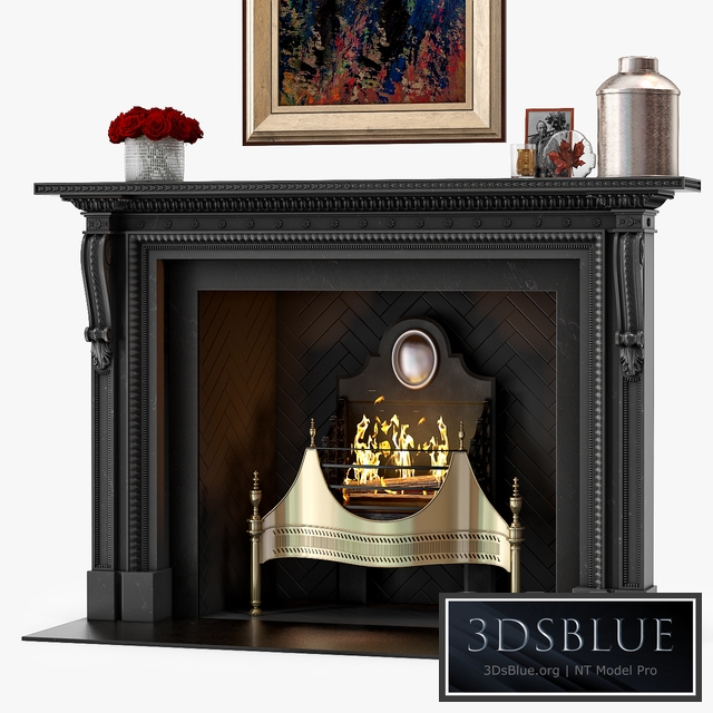 Chesneys The Locke Fireplace 3DS Max - thumbnail 3