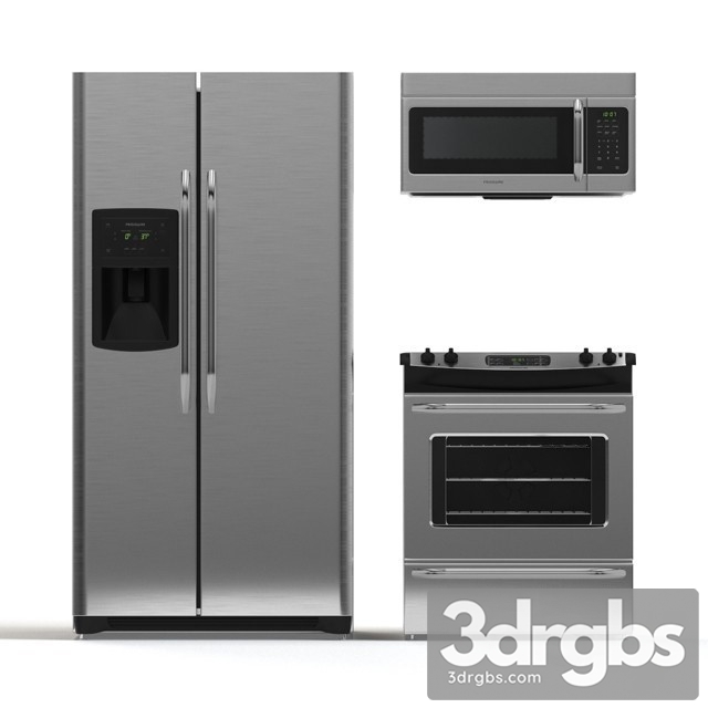Moderm Kitchen Appliance Set 03 3dsmax Download - thumbnail 1