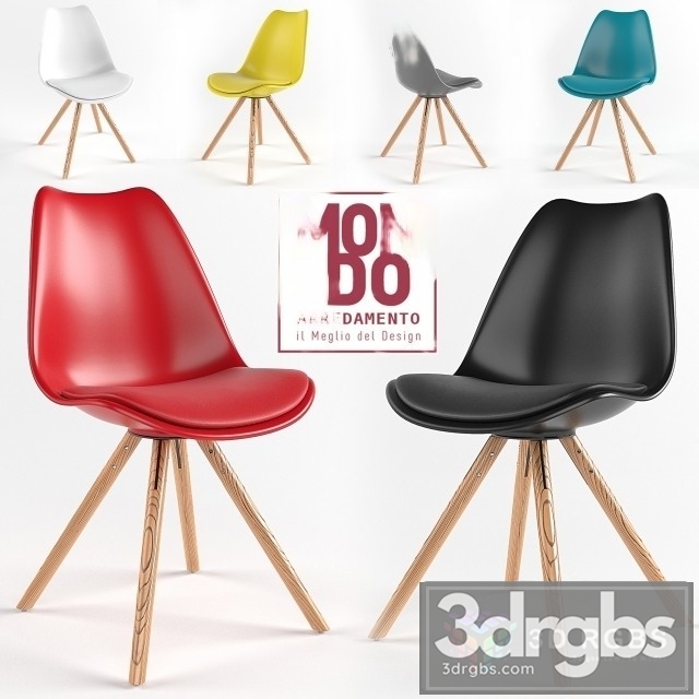 Plastic Chair Set 3dsmax Download - thumbnail 1