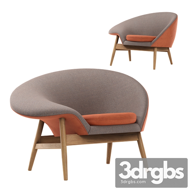 Fried Egg Lounge Chair 3dsmax Download - thumbnail 1