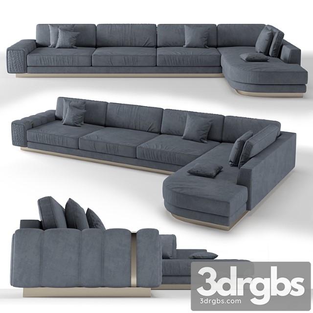 Giorgio collection charisma sectional sofa 2 3dsmax Download - thumbnail 1