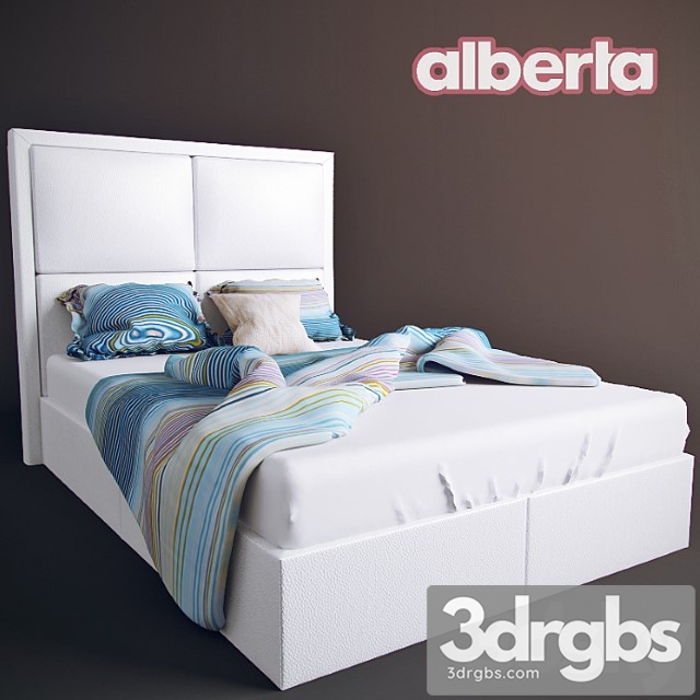 Alberta Bed 3dsmax Download - thumbnail 1