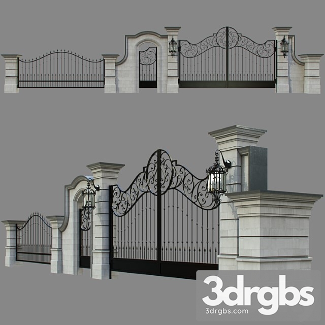 Forged Fence 11 3dsmax Download - thumbnail 1