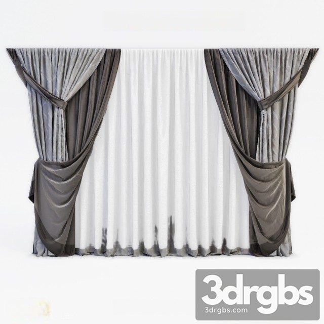 Curtain Blind With Classical V23 3dsmax Download - thumbnail 1