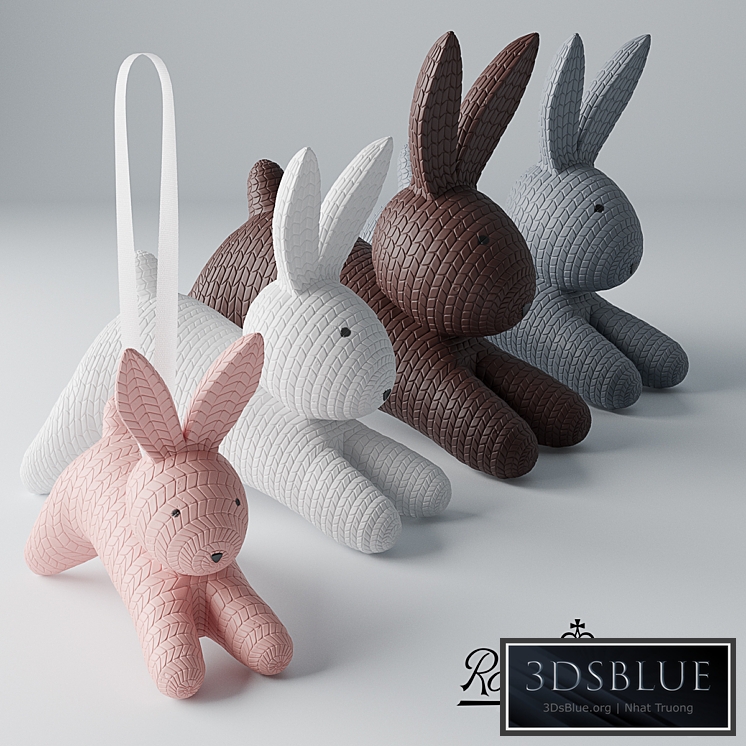 Decorative set of rabbits 3DS Max - thumbnail 3