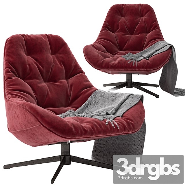 Loftdesigne armchair 2121 model 3dsmax Download - thumbnail 1
