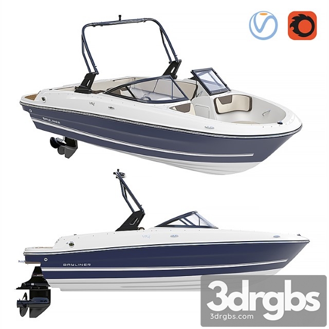 Boat bayliner vr 4 3dsmax Download - thumbnail 1