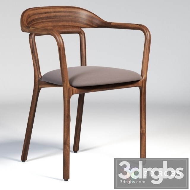 Duet Upholstered Chair 3dsmax Download - thumbnail 1