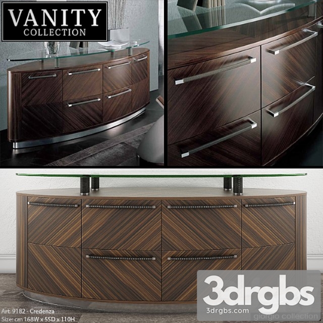 Giorgio collection vanity – art. 9182 – credenza 2 3dsmax Download - thumbnail 1