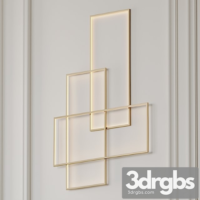 Goose featjer modern wall sconce 3dsmax Download - thumbnail 1