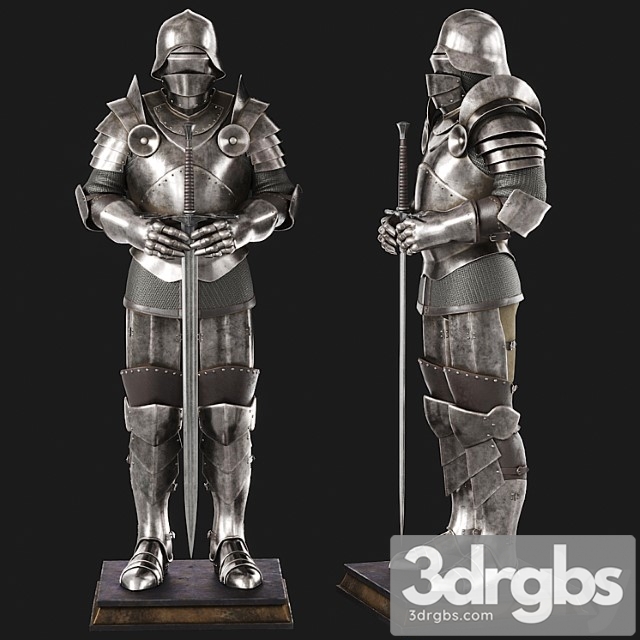 Knight armour 3dsmax Download - thumbnail 1