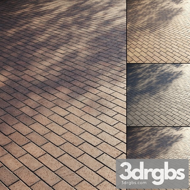 Brick Paving Slabs Type 1 3dsmax Download - thumbnail 1