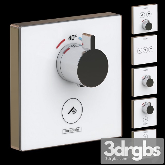Hansgrohe Showerselect Thermostat 3dsmax Download - thumbnail 1