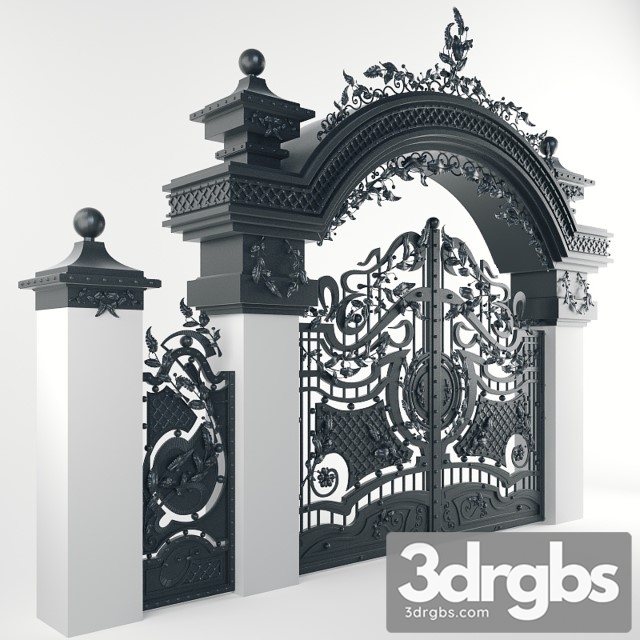 Gate Forged Arched 3dsmax Download - thumbnail 1