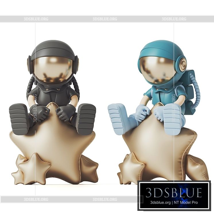 Astronaut Figure 3DS Max - thumbnail 3
