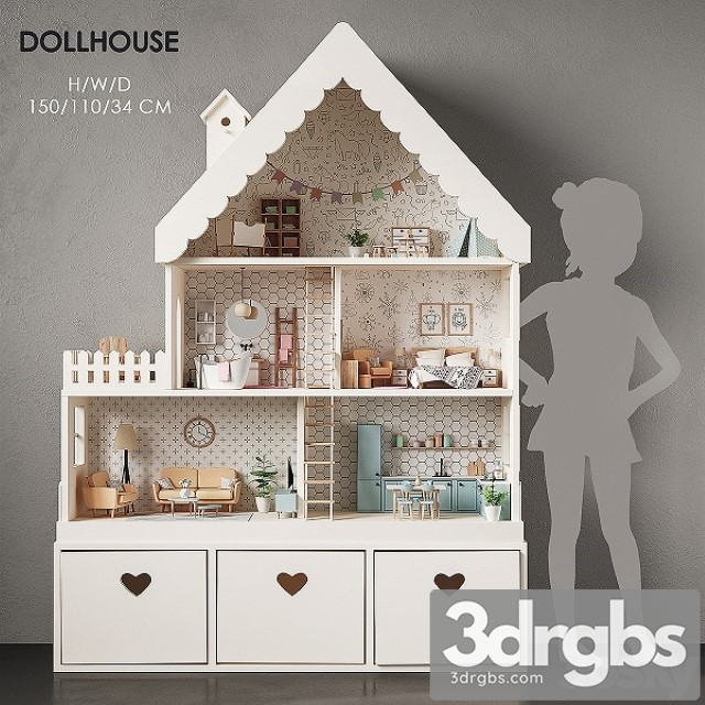 Dollhouse 3dsmax Download - thumbnail 1