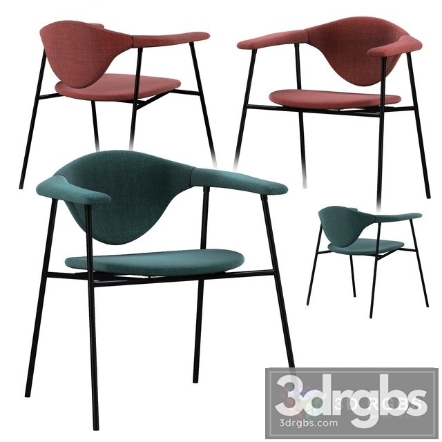 Masculo Chair Steel Base 3dsmax Download - thumbnail 1