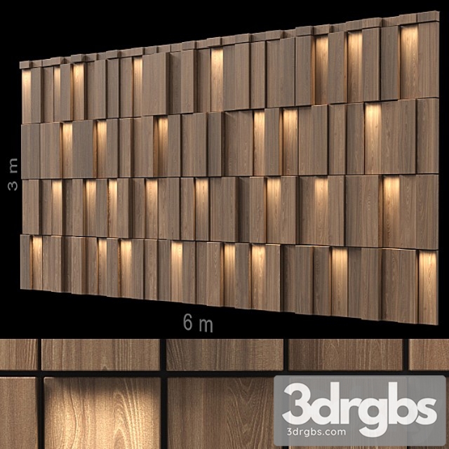 Decorative wall 245. 3dsmax Download - thumbnail 1