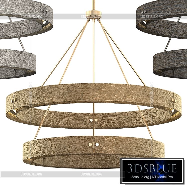 VOUVRAY TWO-TIER ROUND CHANDELIER 60 3DS Max - thumbnail 3