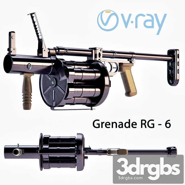 Rg-6 grenade launcher 3dsmax Download - thumbnail 1