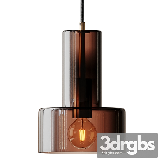 Hubsch Glass Pendant Lamp in Brown 3dsmax Download - thumbnail 1