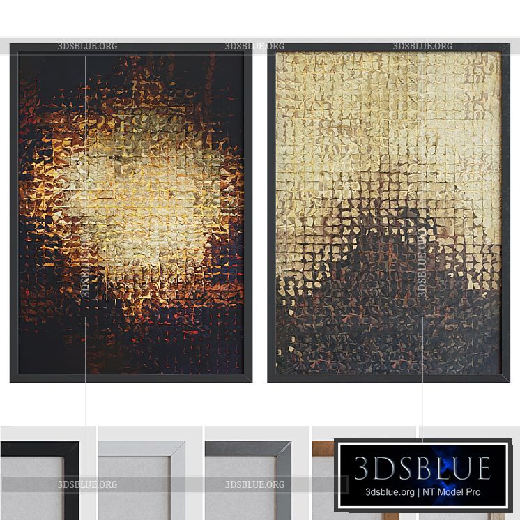 Picture Frame Set 763 3DS Max - thumbnail 3