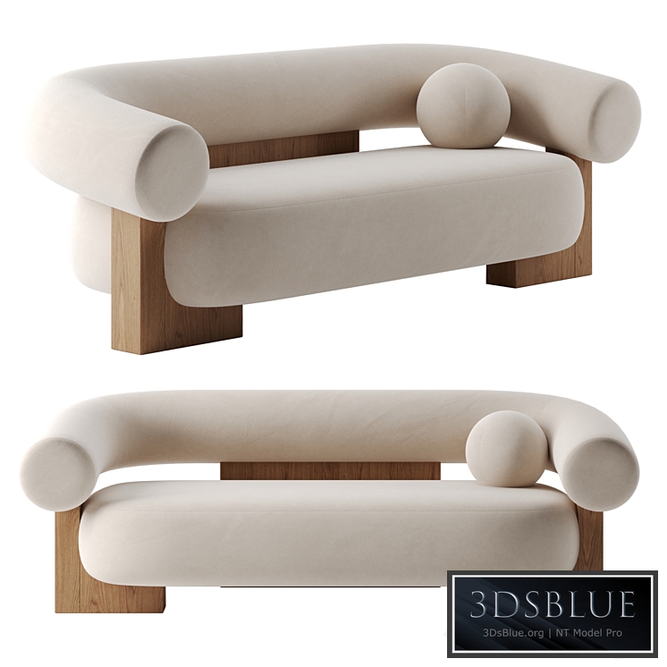Cassete sofa by collector 3DS Max - thumbnail 3