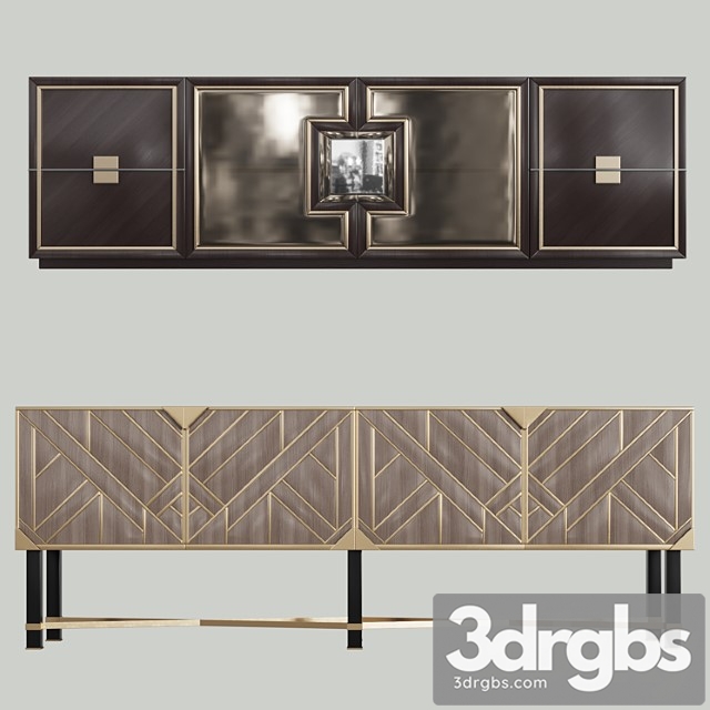 Dressers in the style of art deco 01 2 3dsmax Download - thumbnail 1