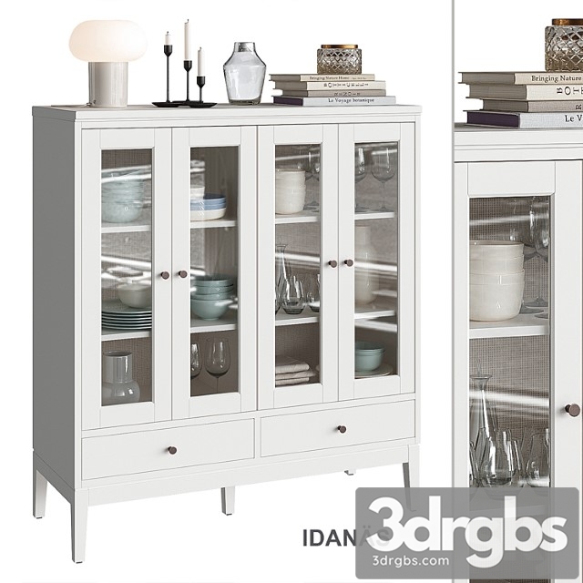 Idanas Ikea Wardrobe With Folding Glass Doors 3dsmax Download - thumbnail 1